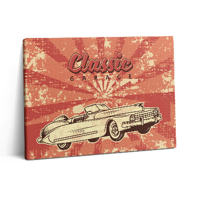 Vászonkép falra 80x60 Grunge vintage retro autó