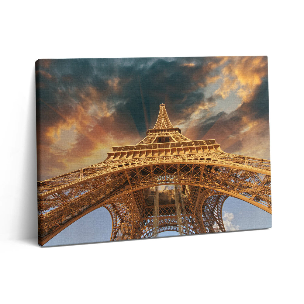 Vászonkép falra 80x60 Az Eiffel-torony a napsütésben