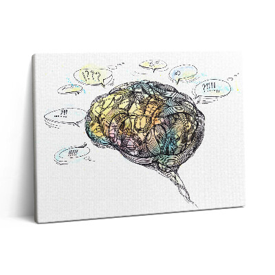 Vászonkép falra 80x60 Az agy művészi ábrázolása