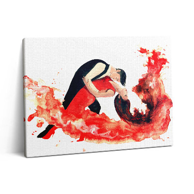 Vászonkép falra 80x60 Érzéki tangó tele érzelmekkel