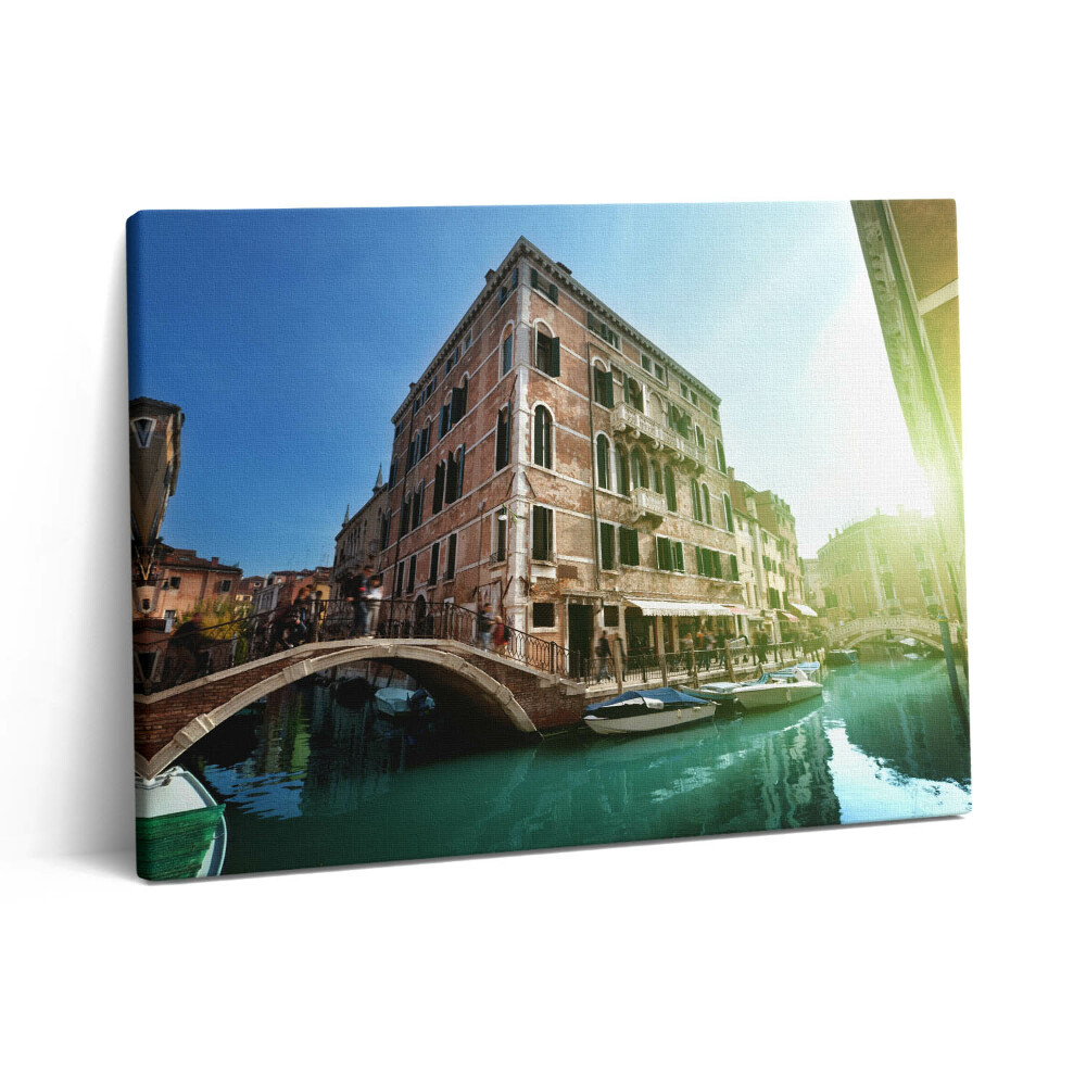 Vászonkép falra 80x60 Velence gyönyörű utcái a napsütésben
