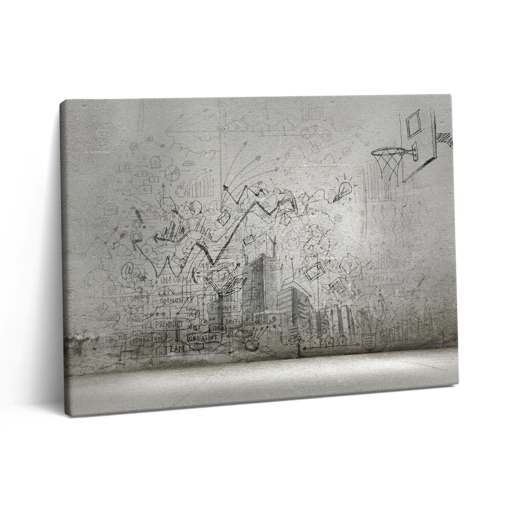 Vászonkép falra 80x60 Városi vázlat
