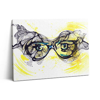 Vászonkép falra 80x60 Poharak