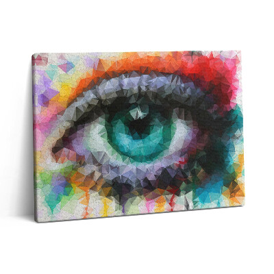Vászonkép falra 80x60 Gyönyörű színes emberi szem