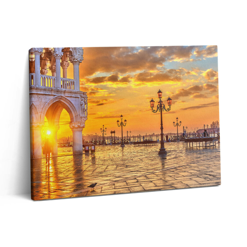 Vászonkép falra 80x60 Velencei tér naplementében