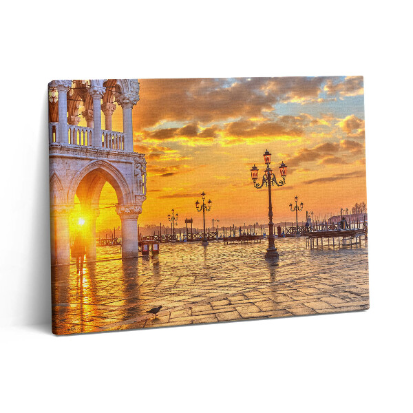 Vászonkép falra 80x60 Velencei tér naplementében