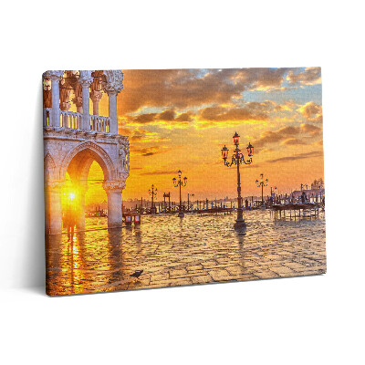 Vászonkép falra 80x60 Velencei tér naplementében