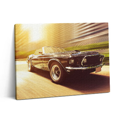 Vászonkép falra 80x60 Klasszikus autó mozgásban