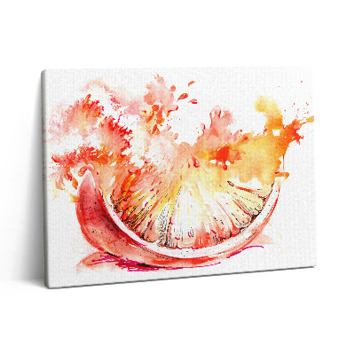 Vászonkép falra 80x60 Narancsszínűre festett