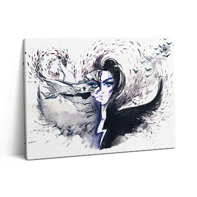Vászonkép falra 80x60 Egy nő illusztrációja
