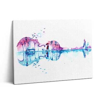 Vászonkép falra 80x60 Festmény egy celadon egy parkkal