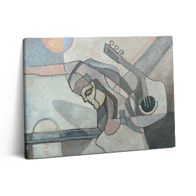 Vászonkép falra 80x60 Nőt ábrázoló absztrakt festmény