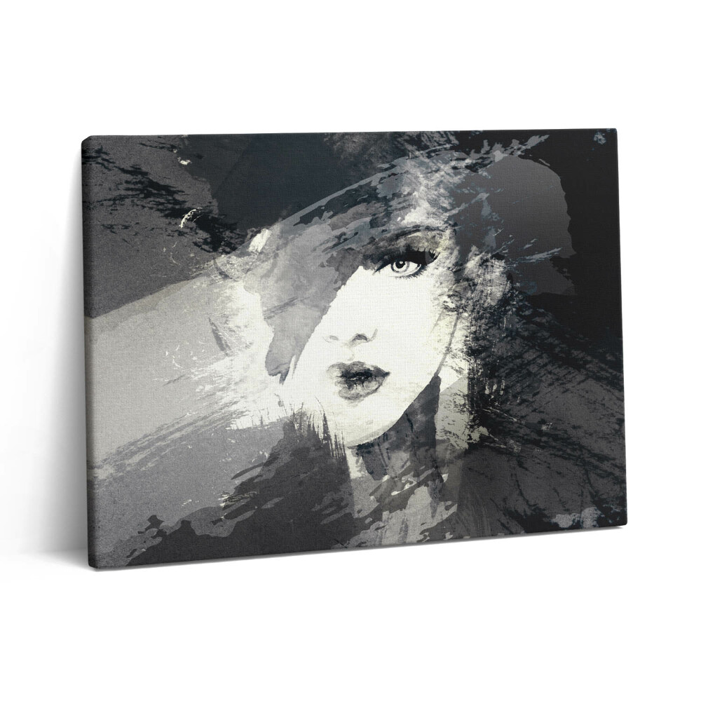 Vászonkép falra 80x60 Nő akvarellszerű stílusban