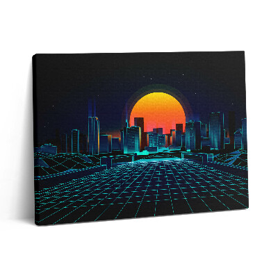 Vászonkép falra 80x60 A város kiberterülete