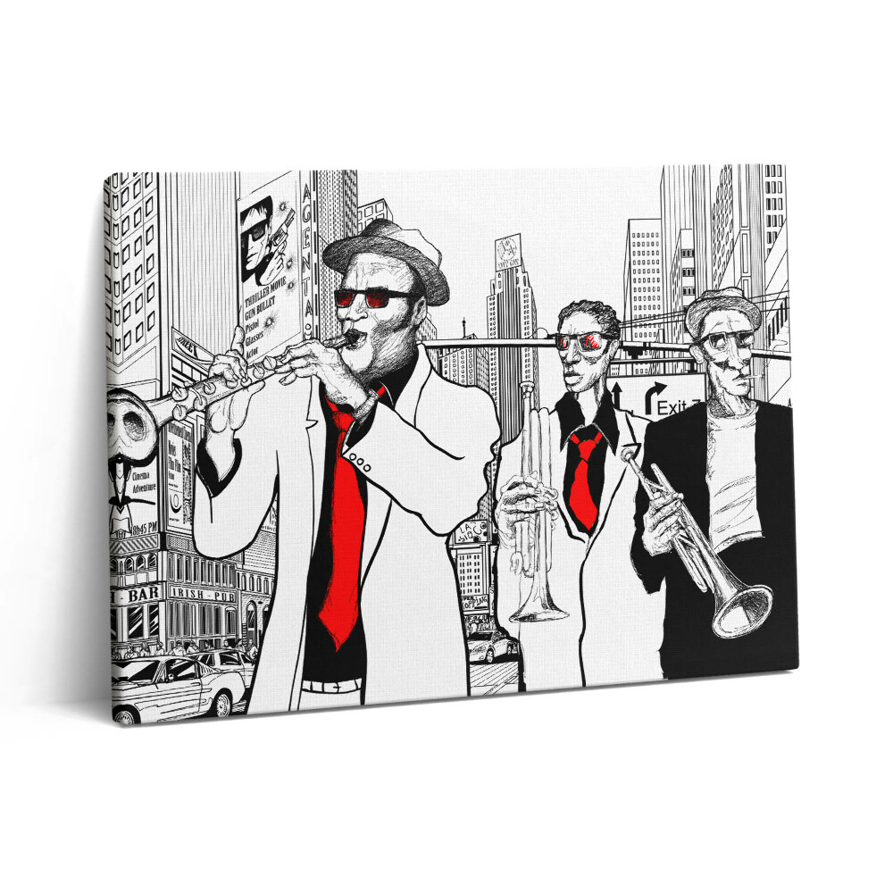 Vászonkép falra 80x60 jazz zenekar