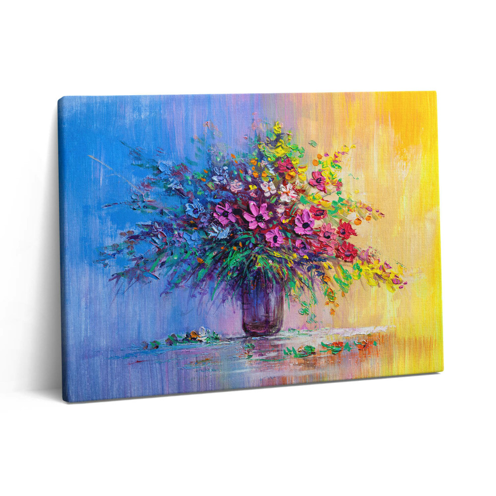 Vászonkép falra 80x60 Virágok vázában