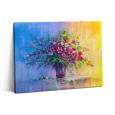 Vászonkép falra 80x60 Virágok vázában