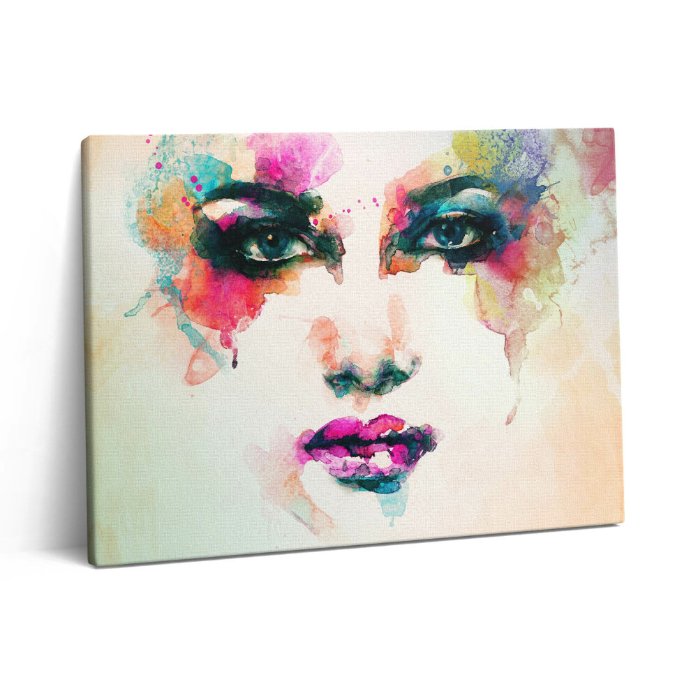 Vászonkép falra 80x60 Egy nő absztrakt arca