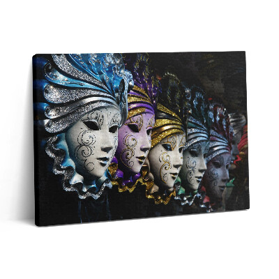 Vászonkép falra 80x60 Velencei maszkok