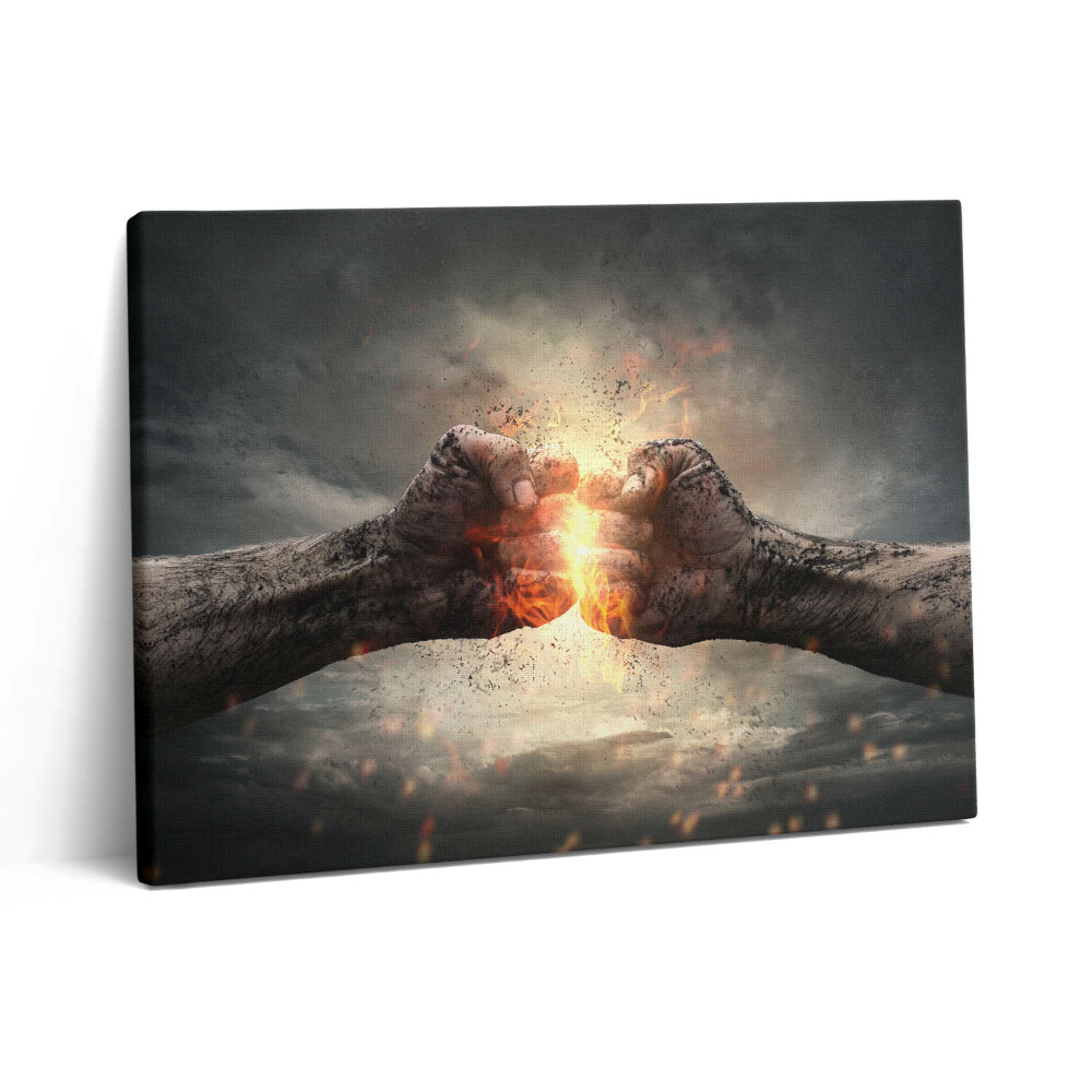 Vászonkép falra 80x60 Egy ököl ereje és hatalma