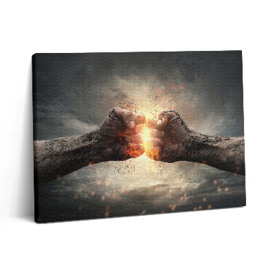 Vászonkép falra 80x60 Egy ököl ereje és hatalma