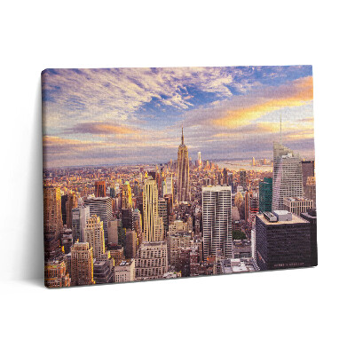 Vászonkép falra 80x60 Naplemente New Yorkban