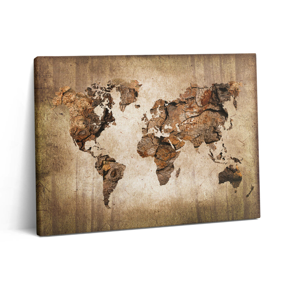Vászonkép falra 80x60 Vintage világtérkép