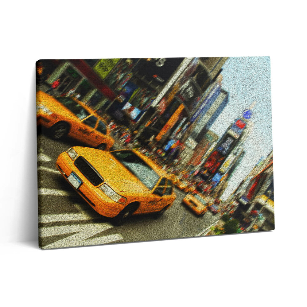 Vászonkép falra 80x60 Sárga taxik New Yorkban