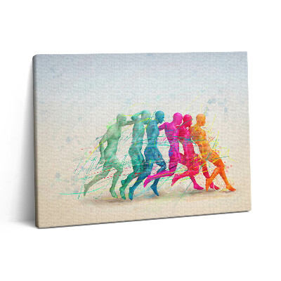 Vászonkép falra 80x60 Színes emberek