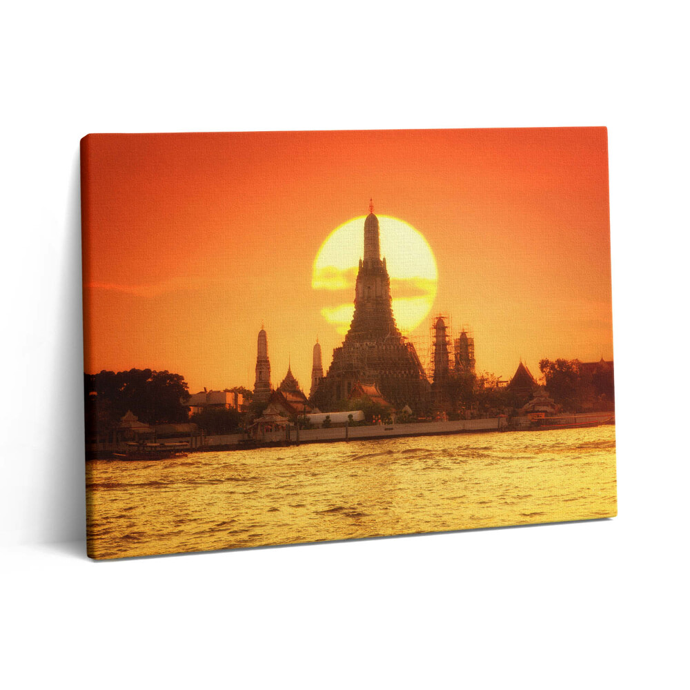 Vászonkép falra 80x60 Wat arun Bangkok Thaiföld