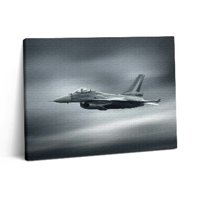 Vászonkép falra 80x60 Katonai repülőgép repülés közben