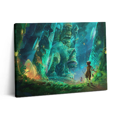 Vászonkép falra 80x60 Gyerekek egy meseerdőben