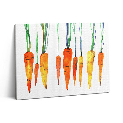 Vászonkép falra 80x60 Akvarell illusztráció egy sárgarépáról