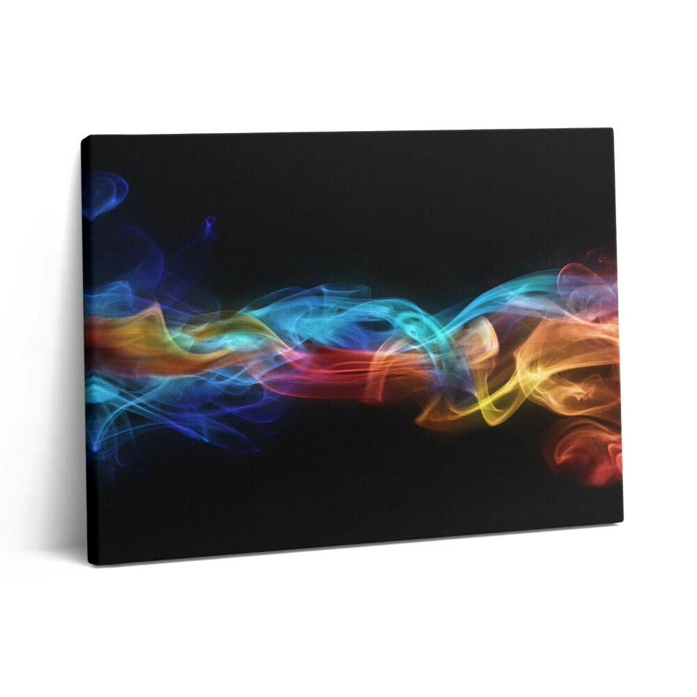 Vászonkép falra 80x60 Színes absztrakt fényvonalak