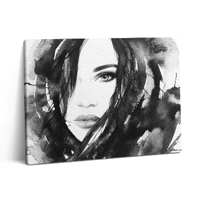 Vászonkép falra 80x60 Akvarell portré egy nőről
