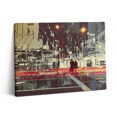 Vászonkép falra 80x60 A város éjszakai jelenete