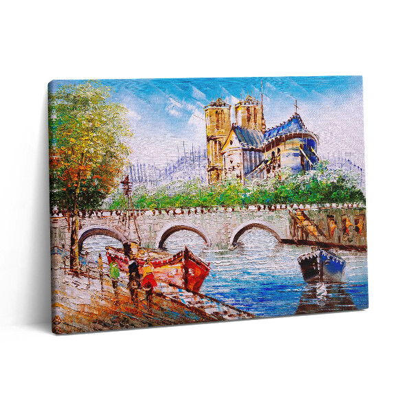 Vászonkép falra 80x60 Egy hajó festménye