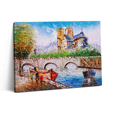 Vászonkép falra 80x60 Egy hajó festménye