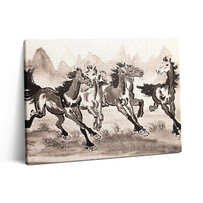 Vászonkép falra 80x60 Galoppozó lovak
