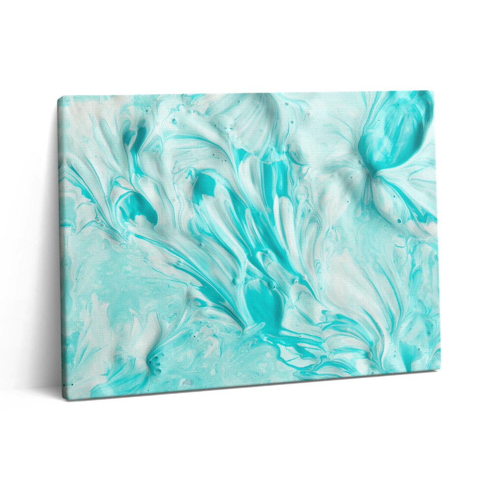 Vászonkép falra 80x60 Absztrakt kék tapéta