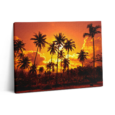 Vászonkép falra 80x60 Pálmafák Thaiföld Klong Prao strand