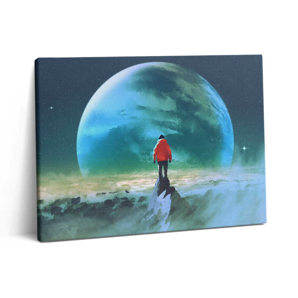 Vászonkép falra 80x60 Ember a Holdon