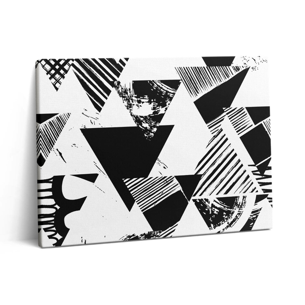 Vászonkép falra 80x60 Absztrakt geometriai mintás háromszögek