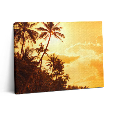 Vászonkép falra 80x60 Napfényes pálmafák a tengerparton