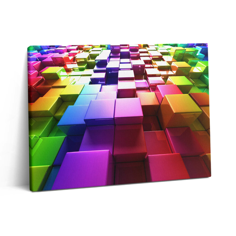 Vászonkép falra 80x60 Színes kockák