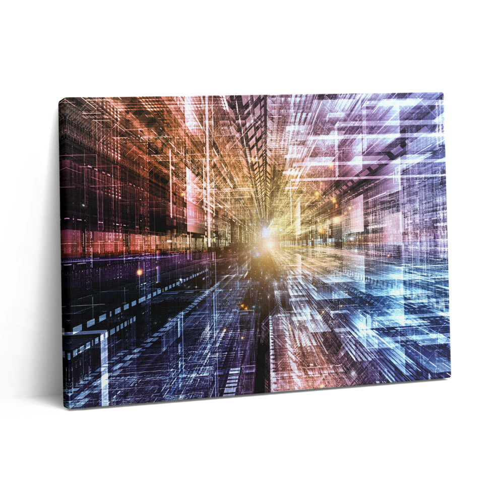 Vászonkép falra 80x60 Fények absztrakt mintája