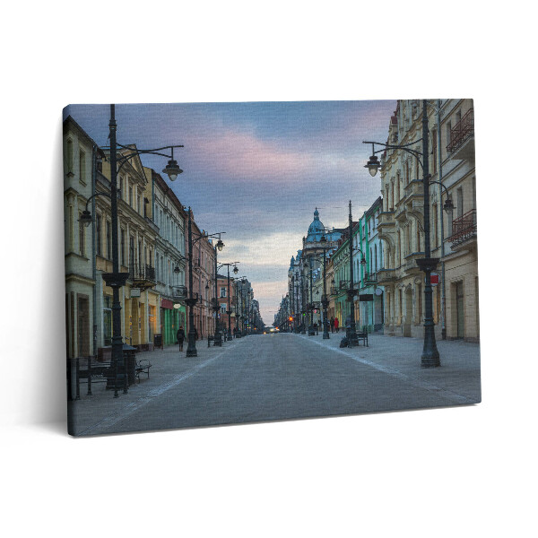 Vászonkép falra 80x60 Piotrkowska utca Lodzban
