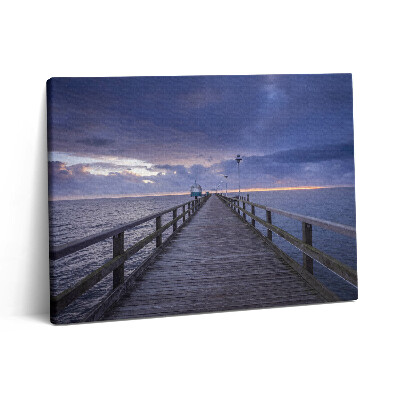 Vászonkép falra 80x60 Móló a Balti-tengeren