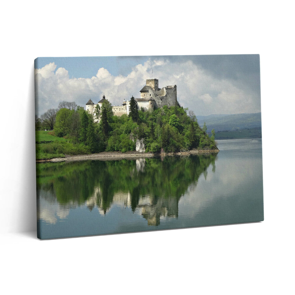 Vászonkép falra 80x60 Vár Niedzica felől