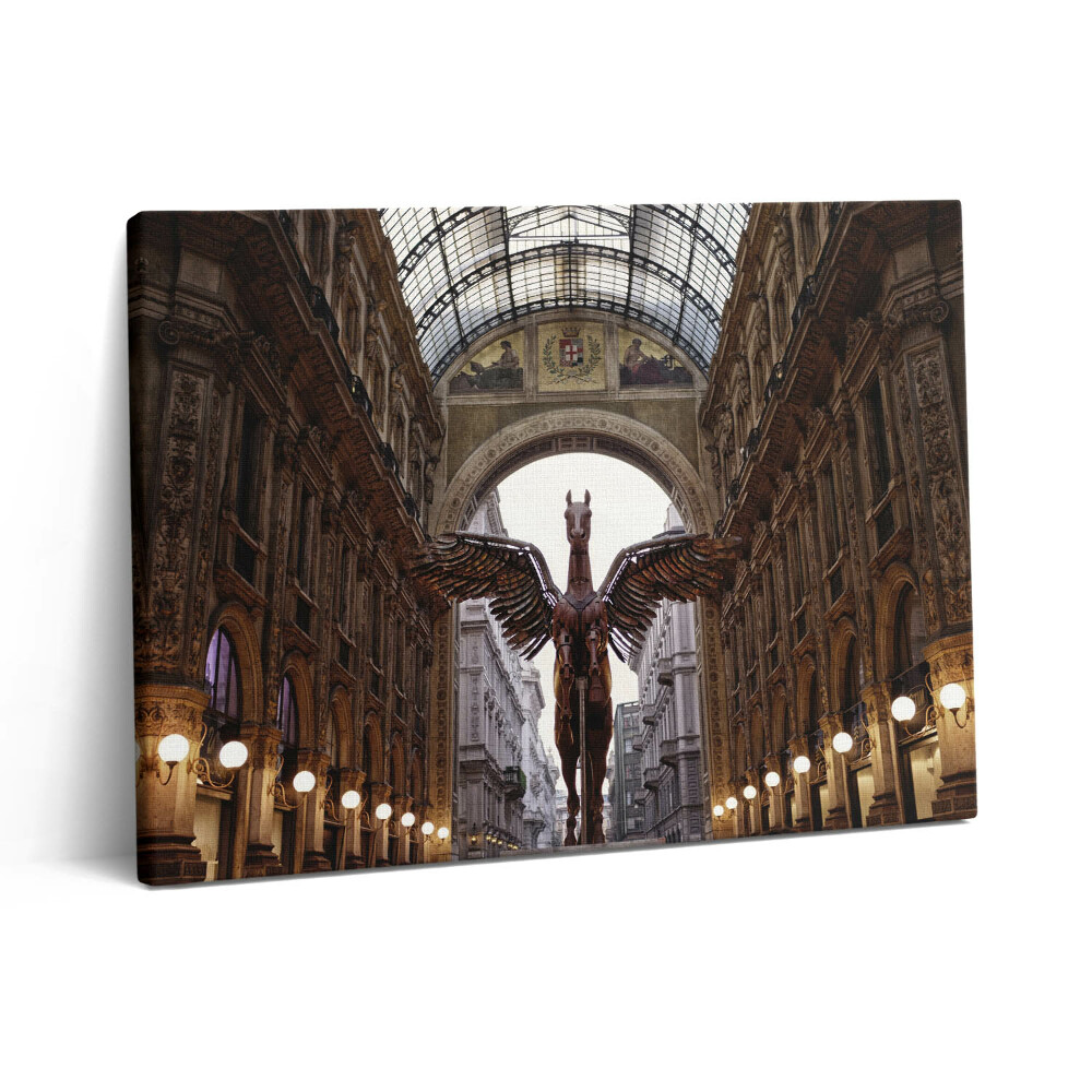 Vászonkép falra 80x60 A ló emlékműve Milánóban